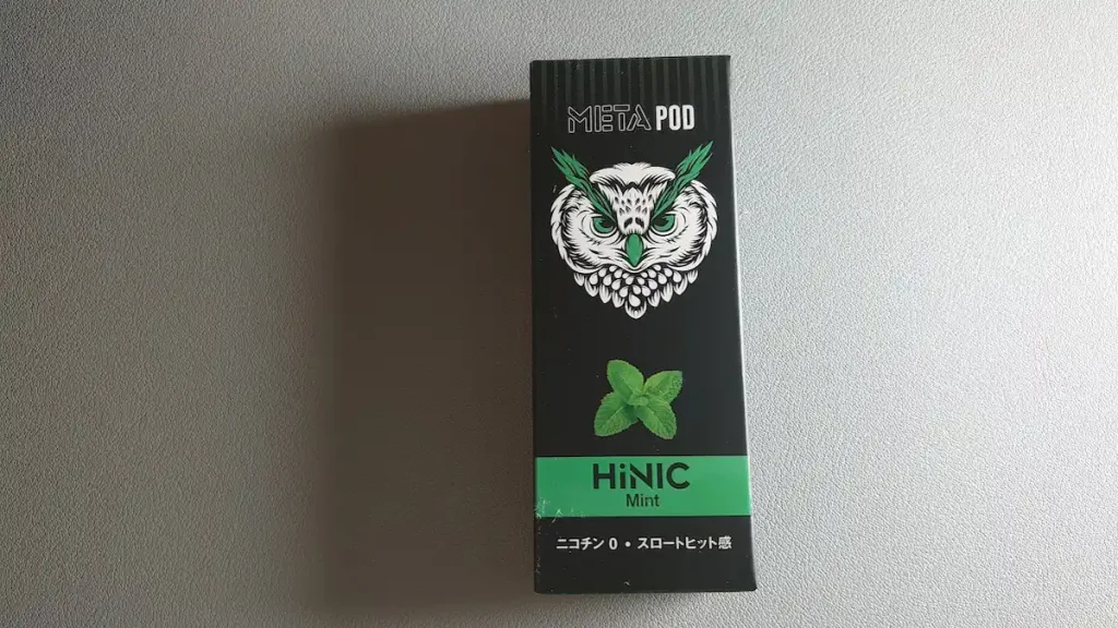 HiLIQ META【ハイリクメタ】用カートリッジHiNIC Mint【ハイニックミント】パッケージ表面