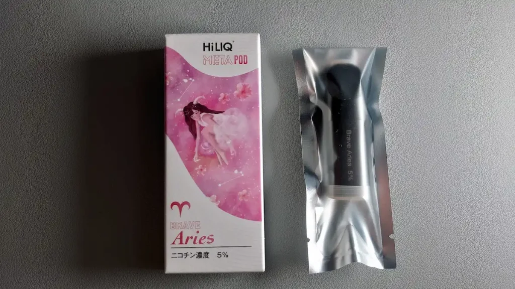 HiLIQ META【ハイリクメタ】用カートリッジBrave Aries5%開封